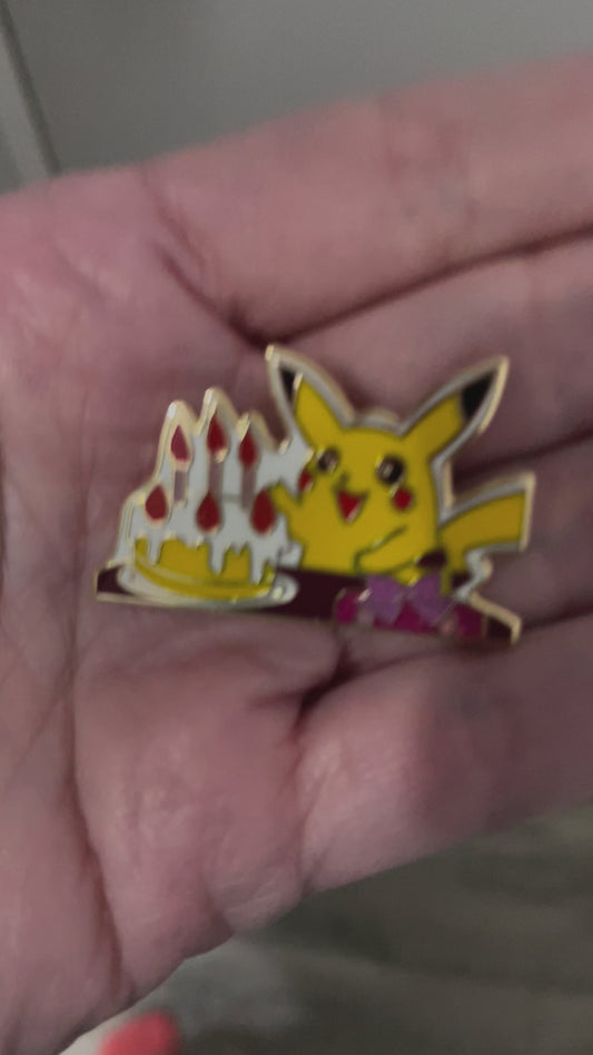 Birthday Pikachu March 2025 NJ TCG Show Pin- Glow in the Dark!